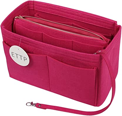 Photo 2 of 
Brand: ETTP
Purse Organizer Insert, Felt Tote Organizer Insert With Metal Zipper, Handbag Organizer For Speedy, Neverfull, Tote, Handbag, M