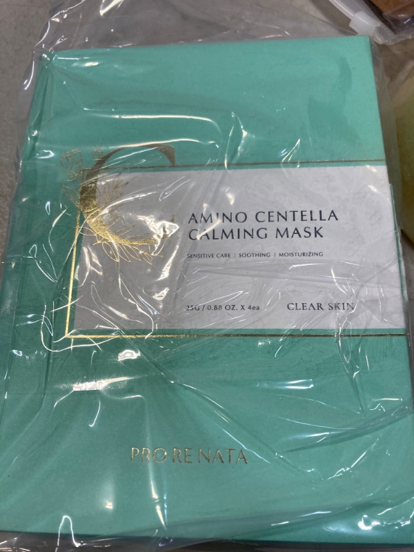 Photo 2 of [PRO RE NATA] Amino Centella Calming Mask (4, Count) - Hydrating & soothing facial sheet mask