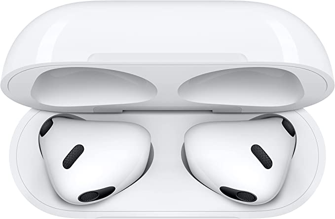 Photo 5 of Apple AirPods (3rd Generation) Wireless Earbuds with Lightning Charging Case. Spatial Audio, Sweat and Water Resistant, Up to 30 Hours of Battery Life. Bluetooth Headphones for iPhone