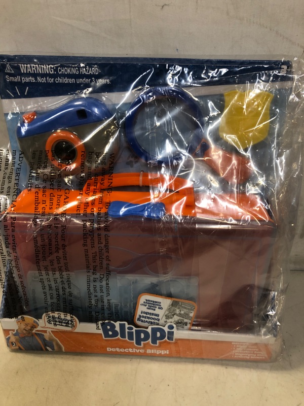 Photo 1 of Blippi Detective Roleplay Set - Carry Case, Camera, Personalized Yellow Badge, Magnifying Glass, Activity Sheets for Ultimate Toddler and Young Child Mystery Adventure - Exclusive Content Included
