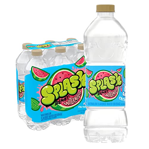 Photo 1 of 2 COUNT Splash Blast, Flavored Water Beverage, Watermelon Flavor, 16.9 Fl Oz Plastic Bottles, 6 Pack