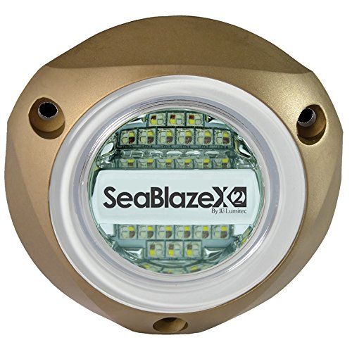 Photo 1 of 5" White and Blue SeaBlaze X2 Series Surface Mount Underwater LED Light...SeaBlazeX2 LED Underwater Light - Dual Color - White/Blue