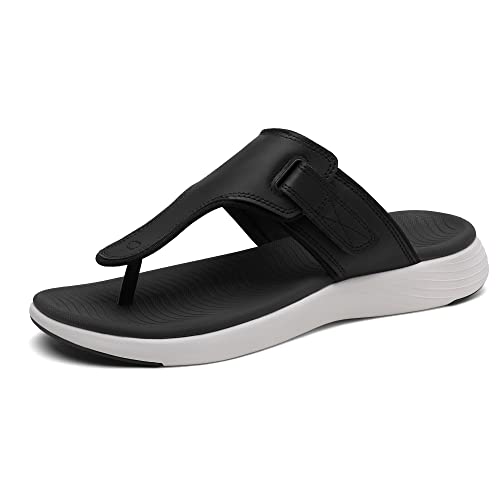 Photo 1 of DREAM PAIRS Men's Arch Support Soft Cushion Flip Flops Thong Sandals,SDFF2205M Black SIZE 12