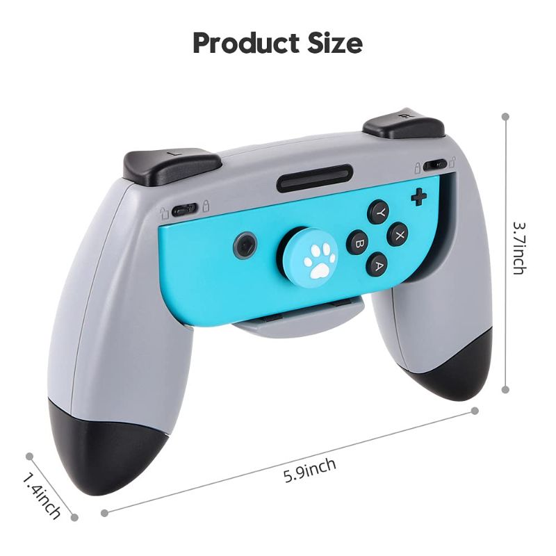 Photo 3 of 2pcs Hand Grips for Nintendo Switch Joycon, Charging Free Hand Grip Controllers for Nitendo Switch Joy Con