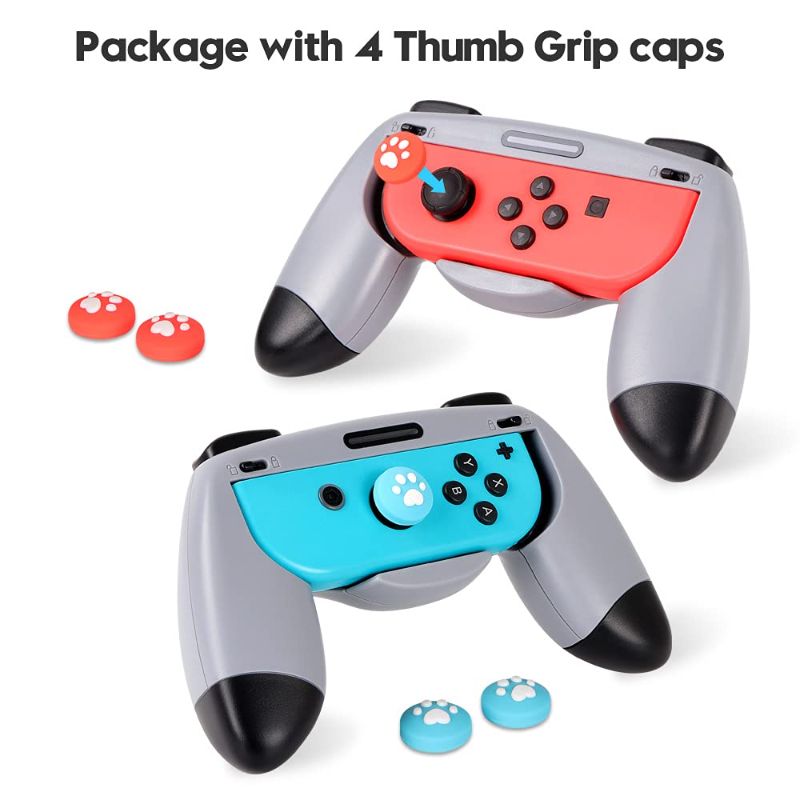 Photo 2 of 2pcs Hand Grips for Nintendo Switch Joycon, Charging Free Hand Grip Controllers for Nitendo Switch Joy Con