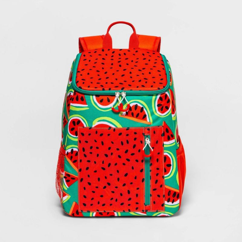 Photo 1 of 7.5qt Backpack Cooler Watermelon - Sun Squad™