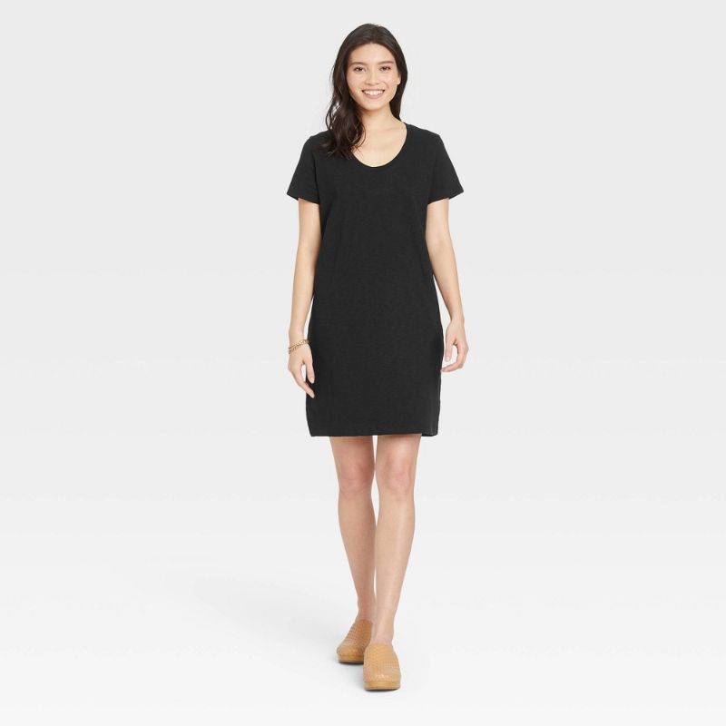 Photo 1 of 2 COUNT WoMen's Short Sleeve T-Shirt Dress - Universal Thread™ SIZE MEDIUM AND SIZE LARGE 