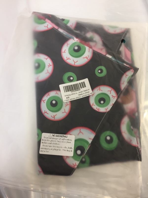 Photo 2 of 3PCS Halloween Dogs Bandana Eyeballs Bloody Gloomy Green Pink Trick or Treat Triangle Bibs Kittens Scarf Washable Kerchief Accessories Decorations Suitable Large Pets Small Medium