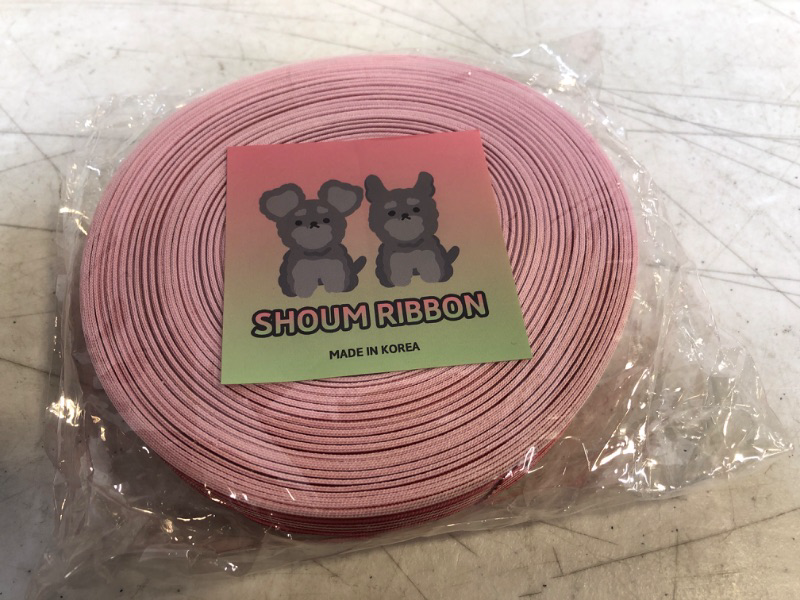 Photo 1 of [Shoum Ribbon] 1inch Stripe Ribbon CHERRY RED
