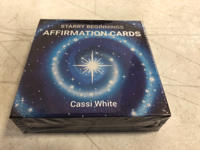 Photo 2 of Starry Beginnings Oracle Affirmation Cards | Daily Positive Motivation Cards for Inspiration, Manifestation & Mindfulness |Meditation Accessories Cards| Self-Care Gifts for Men & Women 4.02 x 4.02 x 1.14 inches

