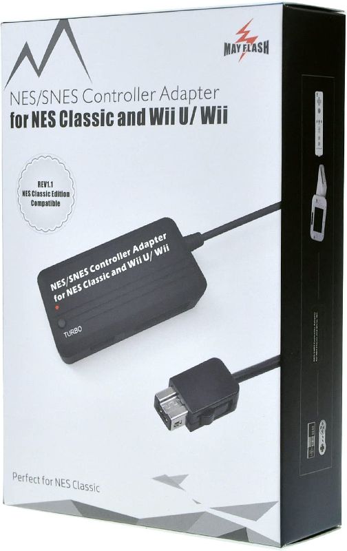 Photo 2 of May Flash NES/SNES Controller Adapter for NES Classic and Wii U/Wii-- Factory Seal