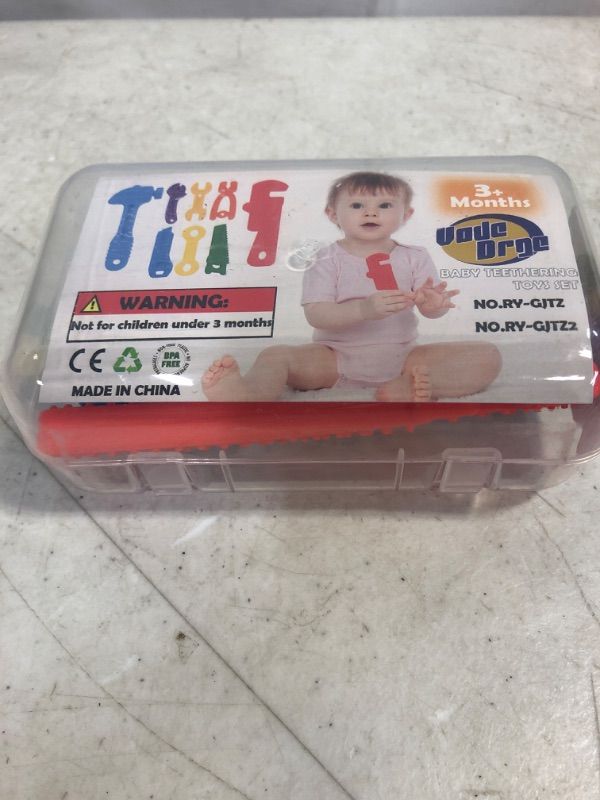Photo 1 of Baby Teething Toys for Babies 3-6 Months, Baby Toys 3-6 Months, Silicone Teething Toys for Babies 6-12 Months, 4 PCS Baby Teethers for Babies 3-6 Months, Baby Chew Toy, Soothe Sore Gums for Infants