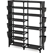 Photo 1 of 8 Tiers Shoe Rack 24-30 Pairs Shoe Storage Organizer Non-woven Shoe Shelf Boots Organizer
