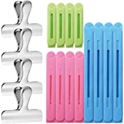 Photo 1 of 16 Pcs Bag Sealing Clips,YuCool Durable Seal Tool for Food Snack Bag Home Kitchen Use(2.76in,3in,4.33in,6.3in)
