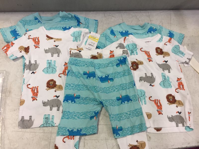 Photo 2 of Carter's Just One You Toddler Boys' Safari Seat Hippos Pajama Set - Blue 3T (MISSING ONE SET OF BOTTOMS)
