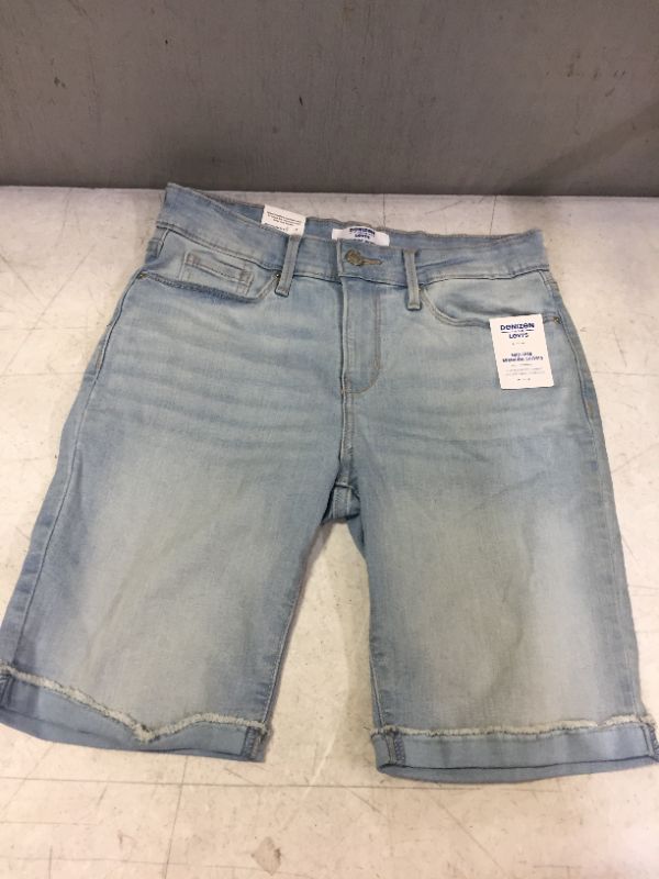 Photo 2 of DENIZEN from Levi's Women's Mid-Rise Bermuda Jean Shorts - 10
