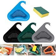 Photo 1 of 4pcs Swan Shape Sink Basket, Multifunctional Kitchen Triangular Sink Storage Filter with Sponge, Hanging Punch-free Sink Drain Strainer Basket Fits Kitchen All Sinks (color2)
