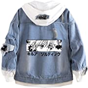Photo 1 of Anime Denim Jacket Unisex Cosplay Costume Printing Pullover Killua Hisoka Gon Sweatshirts
medium