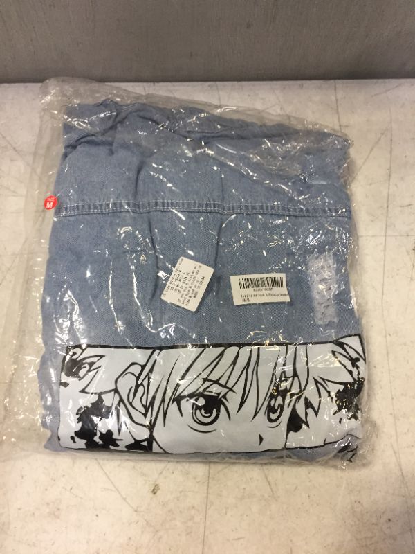 Photo 2 of Anime Denim Jacket Unisex Cosplay Costume Printing Pullover Killua Hisoka Gon Sweatshirts
medium