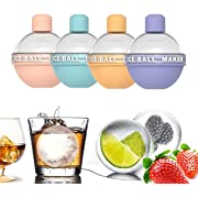 Photo 1 of 4 Pack Ice Ball Maker, New Creative Light Bulbs Ice Molds, Silicone Ice Cube Tray, Whiskey Ice Mold Ball, Round Sphere Ice Mold for Whiskey and Cocktails
