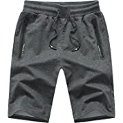 Photo 1 of Gaocai Mens Athletic Shorts Gym Shorts Summer Shorts for Men with Zipper Pockets LARGE
