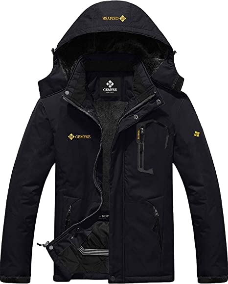 Photo 1 of GEMYSE Men's Mountain Waterproof Ski Snow Jacket Winter Windproof Rain Jacket - MEDIUM -