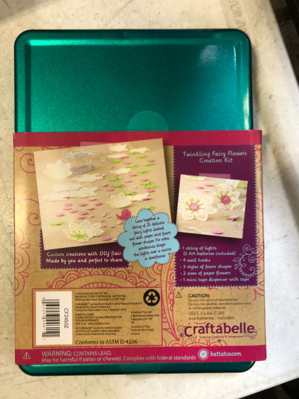 Photo 1 of Craftabelle – Twinkling Fairy Flowers Creation Kit – DIY Twinkle Lights for Bedroom – 106pc String Light Set with Accessories – DIY Arts & Crafts for Kids Aged 8 Years +