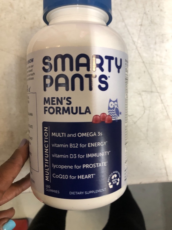 Photo 2 of 
SmartyPants Men's Formula, Daily Multivitamin for Men: Vitamins C, D3, Zinc, Omega 3, CoQ10, & B12 for Immune Support, Energy, Prostate & Heart Health, Fruit Flavor, 180 Gummies (30 Day Supply)SmartyPants Men's Formula, Daily Multivitamin for Men: