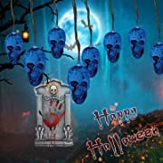 Photo 1 of 
SPRKLINLIN Halloween Lights, Halloween Skull Light String Decoration, Battery Operated Lights String Wireless Remote Control 30 LED Lights Dust-Proof and Waterproof Design, Halloween Party Decoration.SPRKLINLIN Halloween Lights, Halloween Skull Light Str