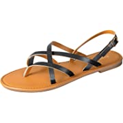Photo 1 of 
Flat Sandals for Women Strappy Sandal, Jussy Adjustable Flat Sandals with Buckled Ankle Strap Simple Classic Sandals Ladies SandalsFlat Sandals for Women Strappy Sandal Sz 9