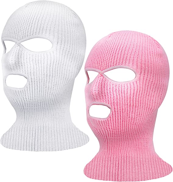 Photo 1 of Camlinbo 3 Hole Full Face Cover Ski Mask Double Thermal Knitted Ski Face Mask for Winter Outdoor Sports Men Women
