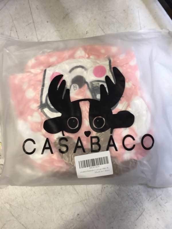 Photo 2 of CASABACO Kid Reindeer Onesie Pajamas Deer Christmas Halloween Costume Boy Girl Animal Onepiece (Pink, 120)
