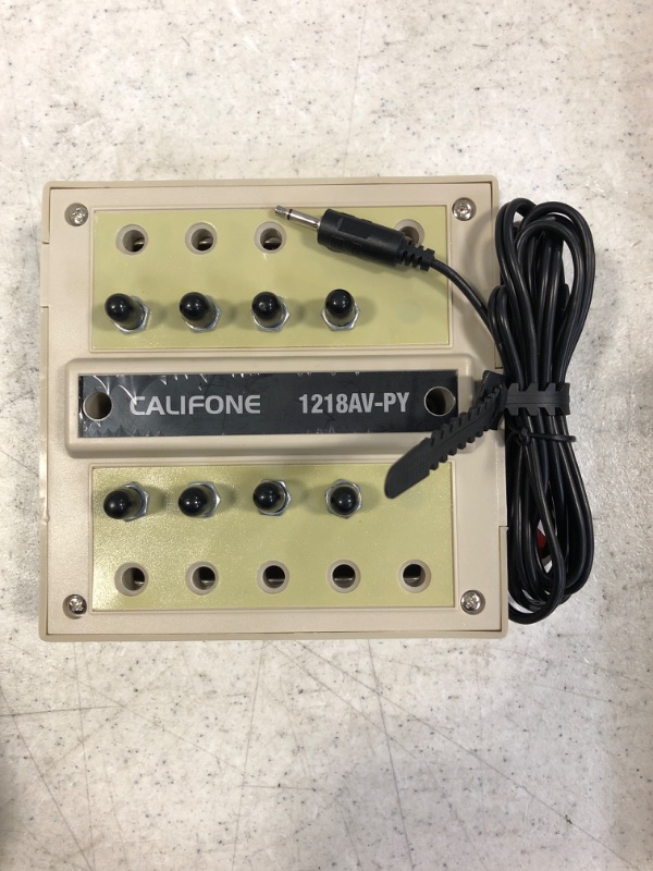 Photo 2 of Califone 1218AVPY 8-Position Monaural Jackbox with Volume Controls