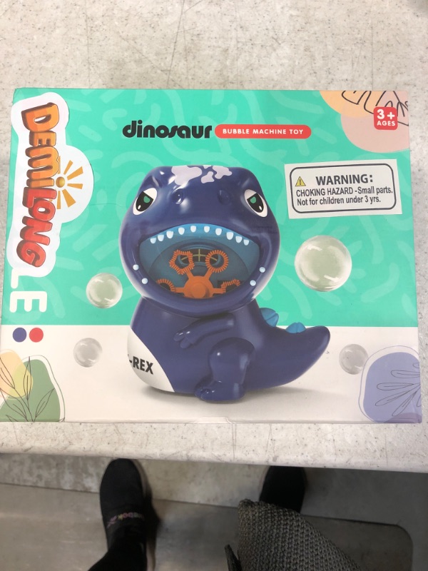 Photo 2 of Bubble Machine Operate Easily Endurance Cartoon Appearance Dinosaur Bubble Blowing Toy Bubble Maker for Chlidren