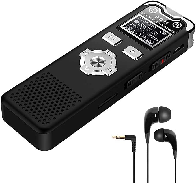 Photo 1 of Digital Voice Recorder,CENLUX 8G Double Microphone Noise Reduction Audio Voice Activated Recorder,Up to 120 Hours of Work,Portable Sound Recorder MP3 Player for Lectures/Meetings/Interviews/Learning
