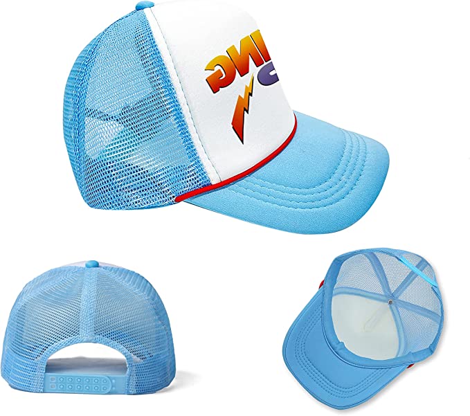 Photo 1 of 1pc Thinking Cap Hat Baseball Cap Adjustable Costume Hats Cosplay Trucker Hat Mesh Blue