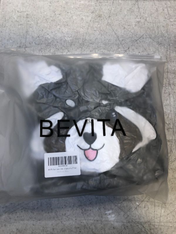 Photo 2 of BEVITA Bear Onesie Adult Animal Raccoon Costume Plush One Piece Pajamas for Women Cosplay Halloween Christmas Sleepwear - XS -