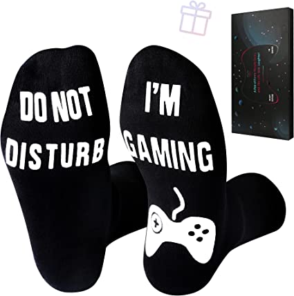 Photo 1 of Do Not Disturb I'm Gaming Socks, Novelty 