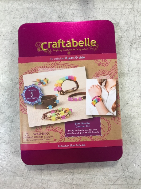 Photo 2 of Craftabelle – Boho Baubles Creation Kit – Bracelet Making Kit – 101pc Jewelry Set 