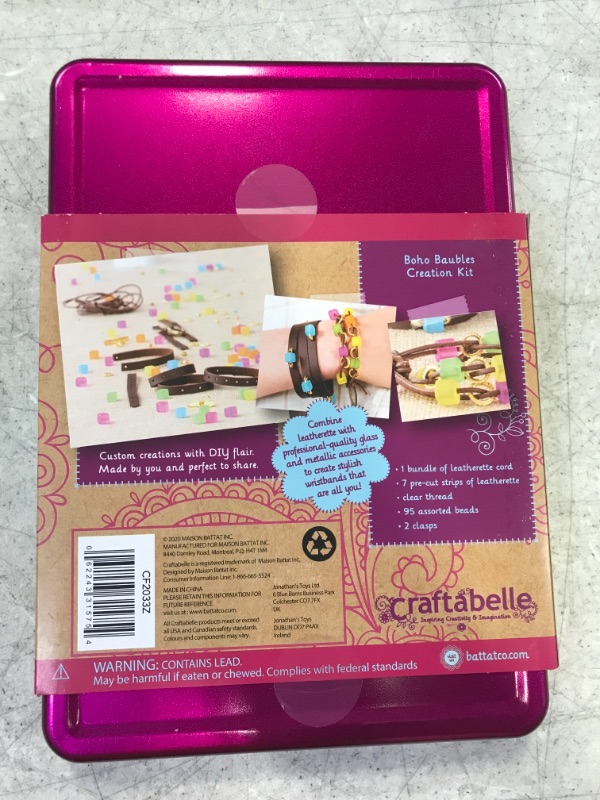 Photo 3 of Craftabelle – Boho Baubles Creation Kit – Bracelet Making Kit – 101pc Jewelry Set 