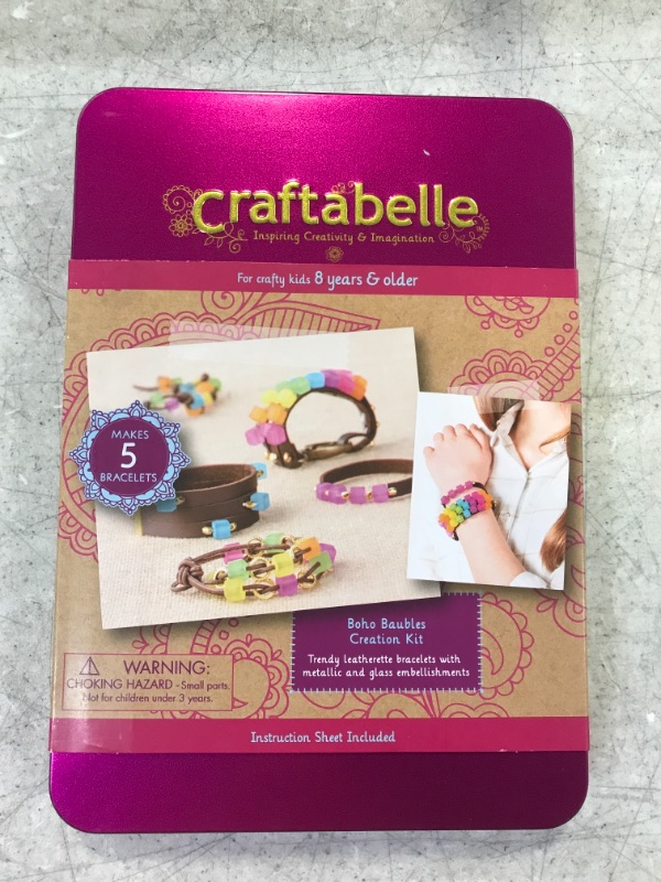 Photo 2 of Craftabelle – Boho Baubles Creation Kit – Bracelet Making Kit – 101pc Jewelry Set 