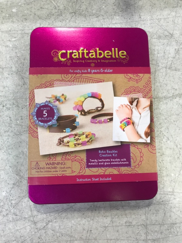 Photo 2 of Craftabelle – Boho Baubles Creation Kit – Bracelet Making Kit – 101pc Jewelry Set 