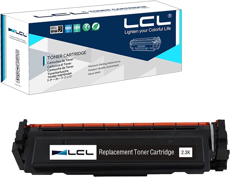 Photo 1 of LCL Compatible Toner Cartridge Replacement for HP 410X CF410X CF410AD CF410XD High Yield M477fnw M477fdn MFP M477fdnw MFP M452dn M452dw MFP M377dw MFP M452nw (1-Pack Black)