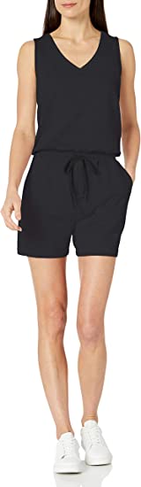 Photo 1 of Amazon Essentials Women's Studio Terry Fleece Romper, Size Medium 
