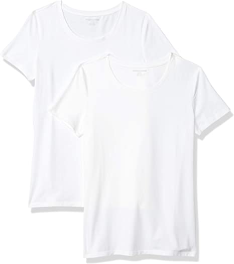 Photo 1 of Amazon Essentials Women's Classic-Fit Short-Sleeve Crewneck T-Shirt, Multipacks, Size L/G
