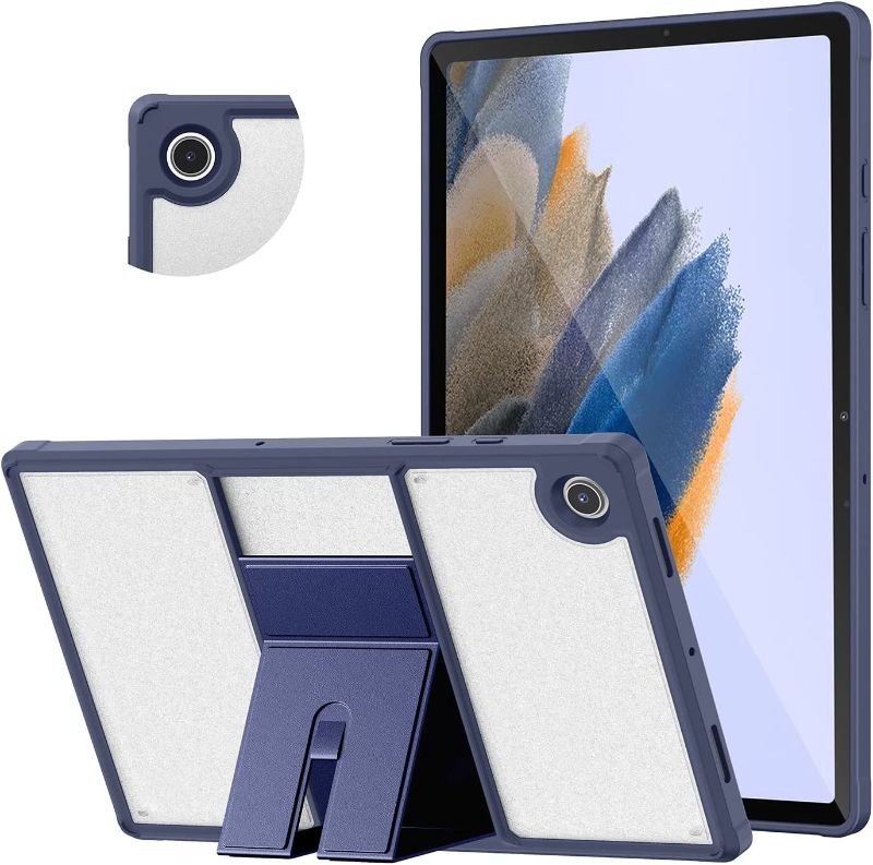 Photo 1 of Soke Galaxy Tab A8 Case 10.5 Inch 2022 Model(SM-X200/X205/X207),Translucent Frosted Back Cover & Premium Leather Stand with Two Viewing Angles, Protective Case for Samsung Galaxy Tab A8 Tablet, Black