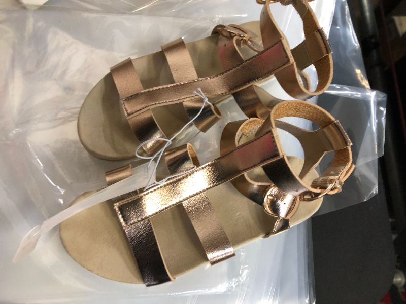 Photo 2 of Girls' Ellie Gladiator Sandals - Cat & Jack Rose Gold 
Size: 2
