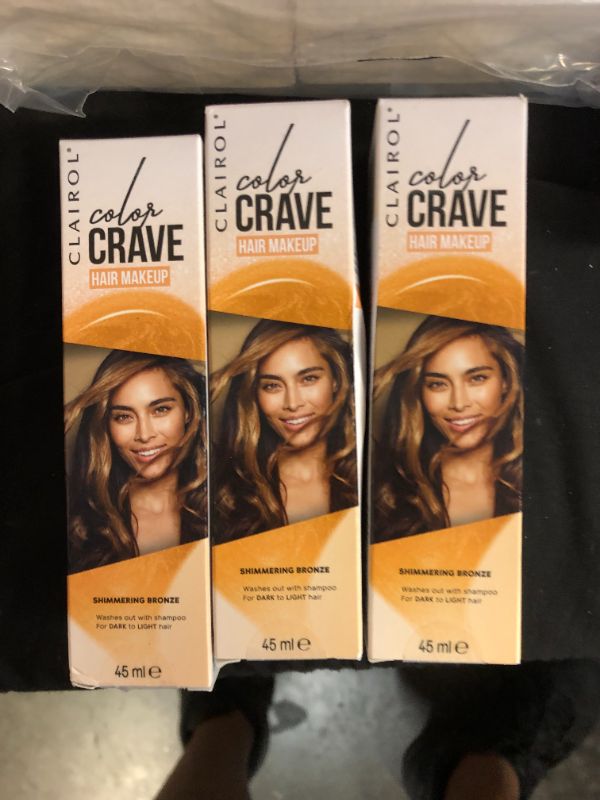 Photo 2 of 3x Clairol Color Crave Temporary Hair Color Makeup, Shimmering Bronze Hair Color, 1 Count

