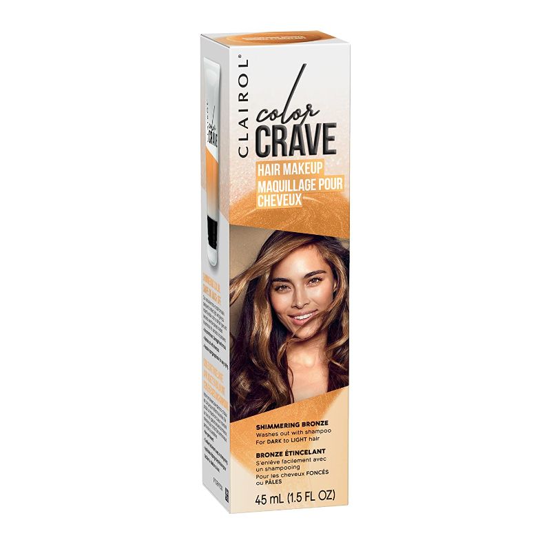 Photo 1 of 3x Clairol Color Crave Temporary Hair Color Makeup, Shimmering Bronze Hair Color, 1 Count
