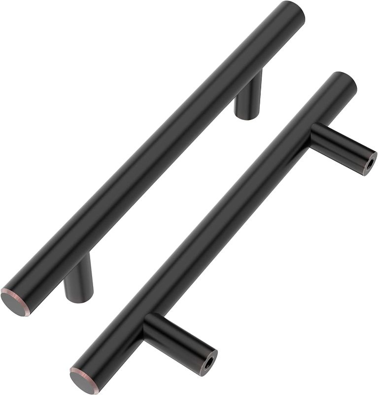 Photo 1 of Alzassbg 10 Pack Oil Rubbed Bronze Cabinet Pulls, 4 Inch
